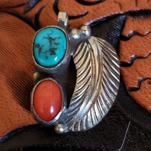 Turquoise & Coral Charm